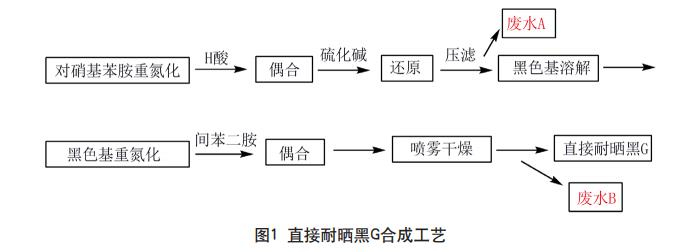 直接耐曬黑G染料廢水處理工藝